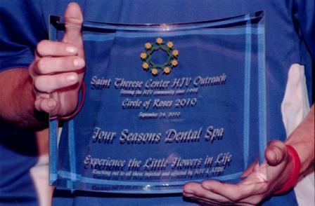 10th Annual Circle of Roses 2010 Business Award to Four Seasons Dental Spa